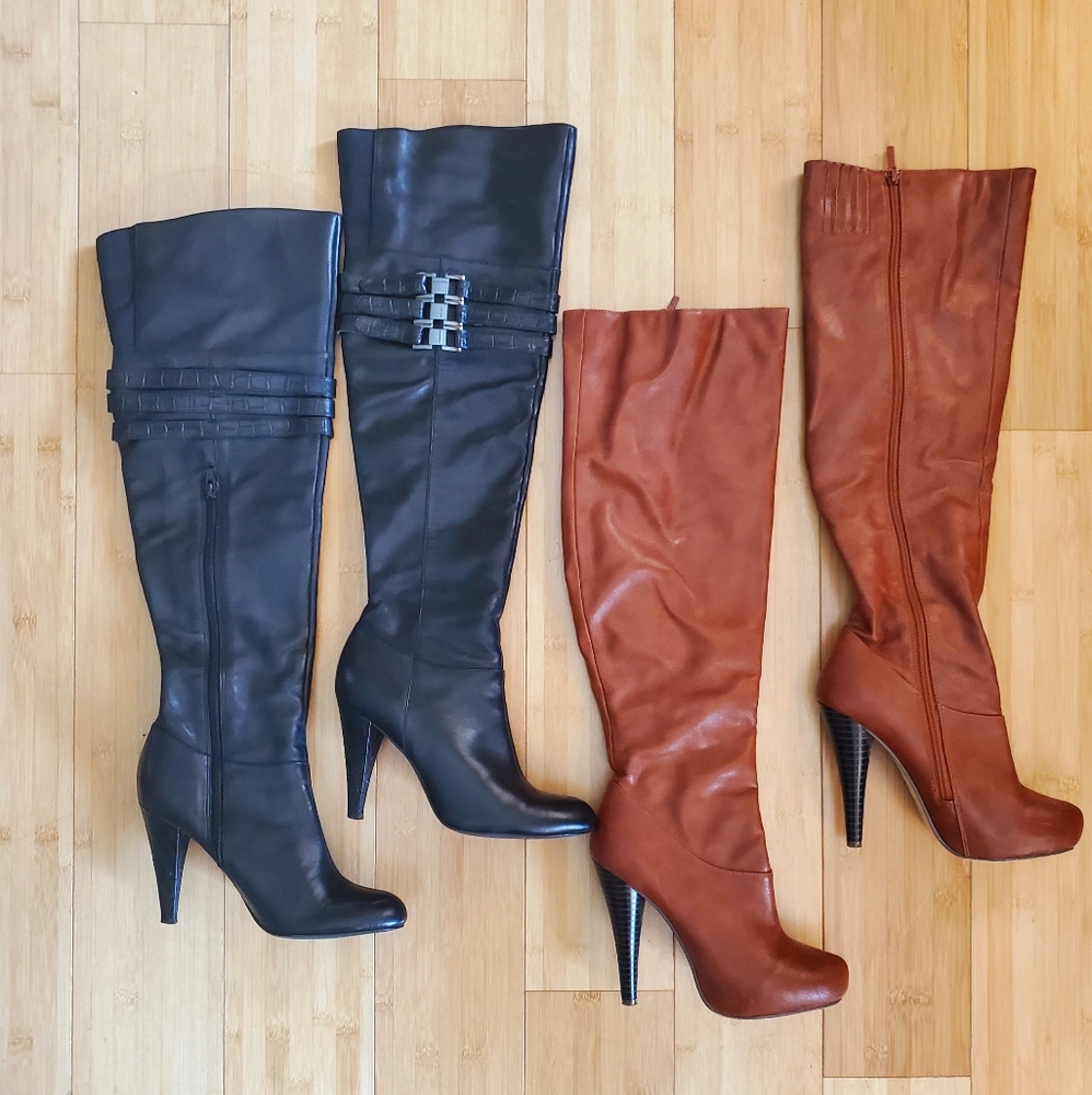 Over the knee healed boots